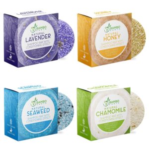 Natural solid shampoo bars