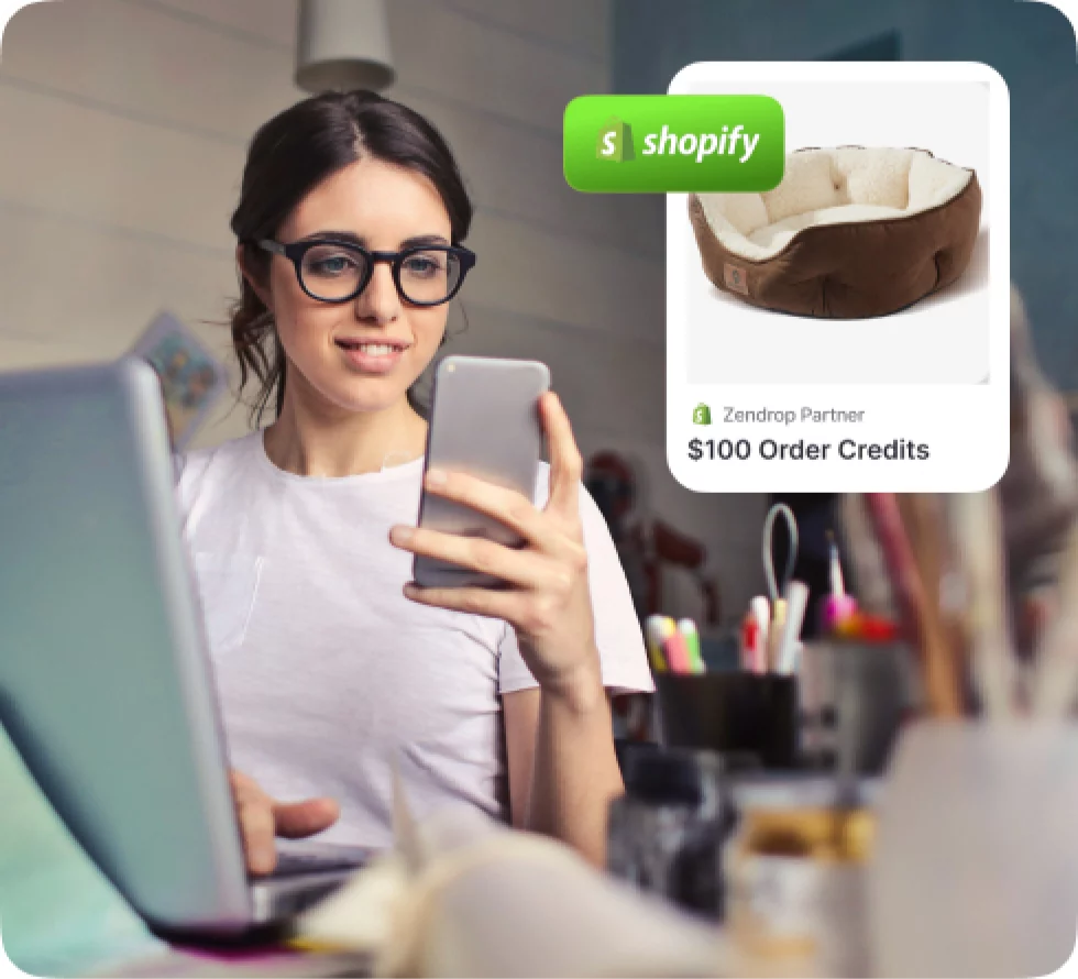 Seller using Shopify integration for sourcing