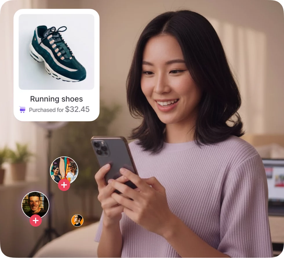 TikTok Shop seller viewing trending product