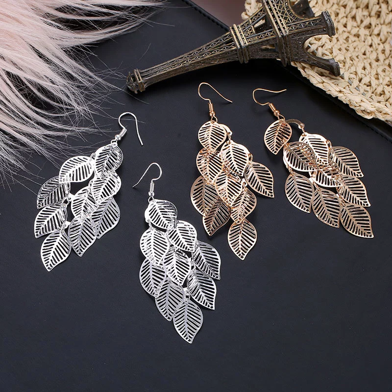 Leaf Drop Earrings