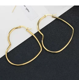 Heart Hoop Earrings