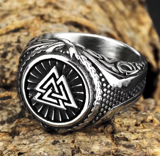 Viking Titanium Steel Men's Ring