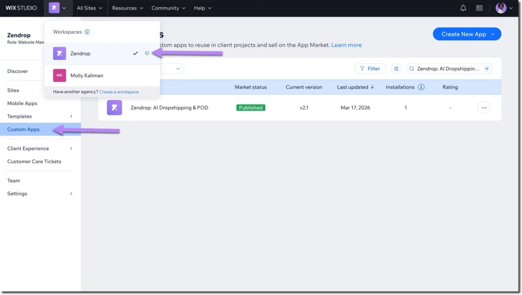 dropshipping-on-wix