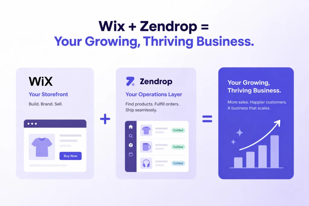 dropshipping on wix